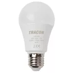   TRACON LA6012W Gömb burájú LED fényforrás 230 V, 50 Hz, 12 W, 3000 K, E27, 1430 lm, 200°, A60, EEI=E