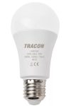 TRACON LA6015NW Gömb burájú LED fényforrás230 V, 50 Hz, 15 W, 4000 K, E27, 1650 lm, 250°, A60, EEI=A+