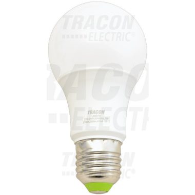 TRACON LA607W Gömb burájú LED fényforrás230 V, 50 Hz, 7 W, 2700 K, E27, 500 lm, 250°, A60, EEI=A+