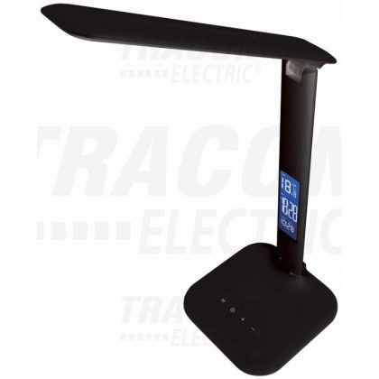   TRACON LALD4WB LED asztali lámpa, szab. fényerő és színhőm., LCD kijelző 100-240 V, 50 Hz, 4 W, 2700-6000 K