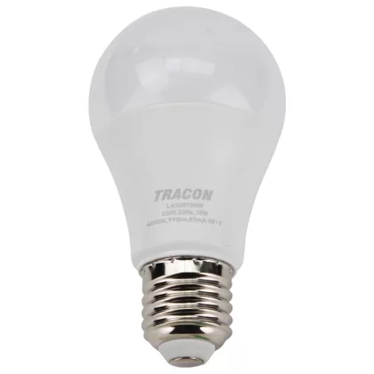 TRACON LAS6010W Gömb burájú LED fényforrás SAMSUNG chippel 230V,50Hz,10W,3000K,E27,940 lm,