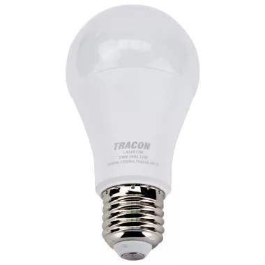 TRACON LAS6012NW Gömb burájú LED fényforrás SAMSUNG chippel 230V,50Hz,12W,4000K,E27,1180 lm,200°,A60,SAMSUNG chip, EEI=F