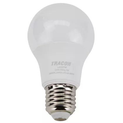 TRACON LAS607W Gömb burájú LED fényforrás SAMSUNG chippel 230V,50Hz,7W,3000K,E27,600 lm,20