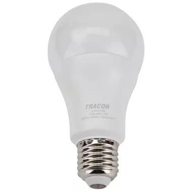 TRACON LAS6515NW Gömb burájú LED fényforrás SAMSUNG chippel 230V,50Hz,15W,4000K,E27,1520 lm,200°,A65,SAMSUNG chip, EEI=F