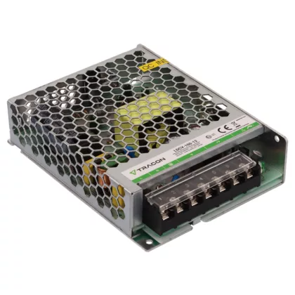 TRACON LDCV-100-12 Fém házas LED meghajtó 90-264VAC/12VDC,100W,0-8,5A, IP20 TRACON LDCV-100-12 Fém házas LED meghajtó 90-264VAC/12VDC,100W,0-8,5A, IP20