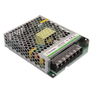 TRACON LDCV-100-24 Fém házas LED meghajtó 90-264VAC/24VDC,100W,0-4,5A, IP20