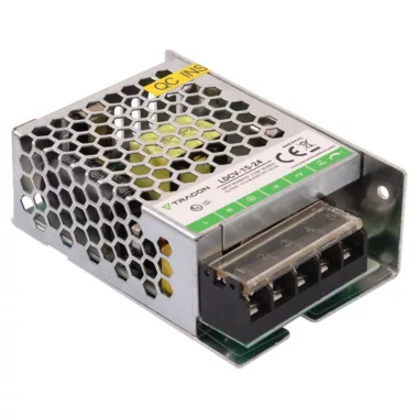 TRACON LDCV-15-24 Fém házas LED meghajtó 90-264VAC/24VDC,15W,0-0,7A, IP20