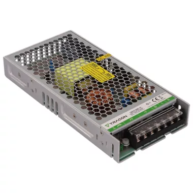 TRACON LDCV-200-12 Fém házas LED meghajtó 90-264VAC/12VDC,200W,0-17A, IP20