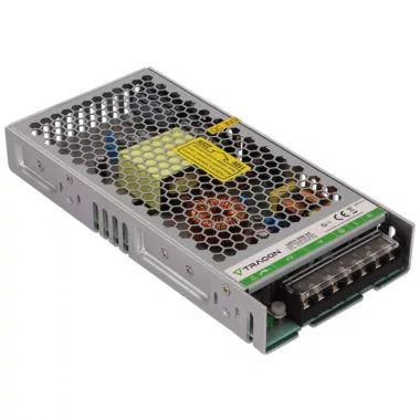 TRACON LDCV-200-24 Fém házas LED meghajtó 90-264VAC/24VDC,200W,0-8,8A, IP20