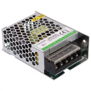TRACON LDCV-35-24 Fém házas LED meghajtó 90-264VAC/24VDC,35W,0-1,5A, IP20