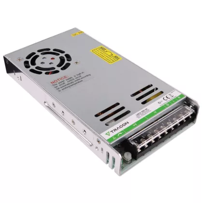TRACON LDCV-350-24 Fém házas LED meghajtó 90-264VAC/24VDC,350W,0-14,6A, IP20