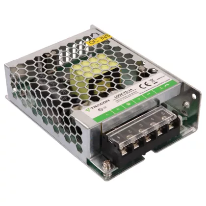   TRACON LDCV-75-24 Fém házas LED meghajtó 90-264VAC/24VDC,75W,0-3,2A, IP20