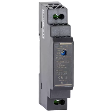 TRACON LDCVDIN-15-12 DIN sínre szerelhető tápegységszabályozható DC kimenettel 90-264VAC,0,5A/DC12V,1,25A/15W