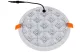 TRACON LED-DLIP-10NW Védett, beépíthető LED mélysugárzó, kerek 230 VAC, 10 W, 4000 K, 800 lm, IP66,D=125mm, EEI=G