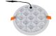 TRACON LED-DLIP-20NW Védett, beépíthető LED mélysugárzó, kerek 230 VAC, 20 W, 4000 K, 1620 lm, IP66,D=185mm, EEI=G