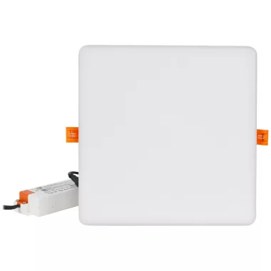 TRACON LED-DLNIP-28NW Védett, beépíthető LED mélysugárzó, négyzetes 230 VAC, 28 W, 4000 K, 2380 lm, IP66, D=215x215mm, EEI=F