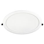   TRACON LED-DLV-24NW Védett, beépíthető LED mélysugárzó, kerek, fehér 220-240 VAC, 24 W, 4000 K, 2490 lm, IP44,D=295mm, EEI=F