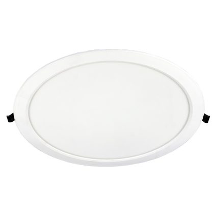 TRACON LED-DLV-24NW Védett, beépíthető LED mélysugárzó, kerek, fehér 220-240 VAC, 24 W, 40