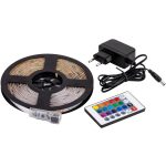   TRACON LED-SET-K-RGBW-3M LED szalag szet, kültéri 220-240V, 50Hz, 83lm/W, 4,8W/m,400lm/m W=10mm,3m, RGBW, IP44