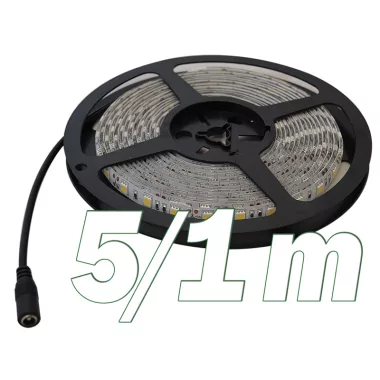 TRACON LED-SZ24-48-NW LED szalag, beltéri SMD2835,60LED/m,4,8W/m,480 lm/m,W=8 mm,4000K,IP20,EEI=F