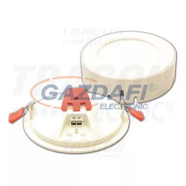 TRACON LEDDLU12WW Kör alakú LED panel süllyesztett és falon kívüli szereléshez 220-240VAC; 12W; 800lm; D167×35mm, 2700K; IP40, EEI=A TRACON LEDDLU12WW Kör alakú LED panel süllyesztett és falon kívüli szereléshez 220-240VAC; 12W; 800lm; D167×35mm, 2700K; IP40, EEI=A