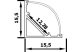 TRACON LEDSZPC2 Alumínium profil LED szalagokhoz, sarok W=10mm, H=2m - 2 TRACON LEDSZPC2 Alumínium profil LED szalagokhoz, sarok W=10mm, H=2m - 2