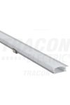 TRACON LEDSZPR Alumínium profil LED szalagokhoz, lapos, besüllyeszthető W=10mm, 5 db/csomag