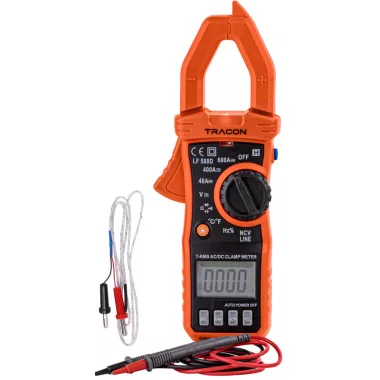 TRACON LF588D Digitális lakatfogó TRMS, DCV,ACV,DCA,OHM,diode check,NCV,signal