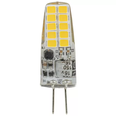TRACON LG4H2NW Szilikon házas LED fényforrás 12 VAC/DC, 2 W, 4000 K, G4, 200 lm, 270°, EEI=F
