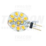   TRACON LG4K1,4NW LED fényforrás 12 VAC/DC, 1,4 W, 4000 K, G4, 140 lm, 180°, EEI=A+