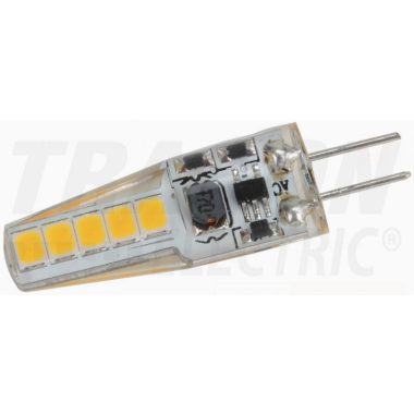 TRACON LG4X2NW Silicone housing LED light source 12 VAC / DC, 2 W, 4000 K, G4, 180 lm, 270 °, EEI = A ++