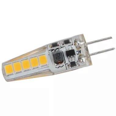 TRACON LG4X2NW Szilikon házas LED fényforrás 12 VAC/DC, 2 W, 4000 K, G4, 180 lm, 270°, EEI=F