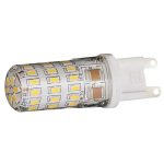 TRACON LG9S3,3W Szilikon házas LED fényforrás 230 VAC, 3,3 W, 2700 K, G9, 310 lm, 360°, EEI=F