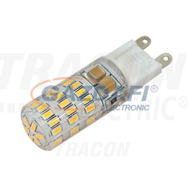 TRACON LG9S4NW Bec Led cu carcasă din silicon  LED 230VAC, 4W, 4000K, G9, 300lm, 360 °, EEI = A +