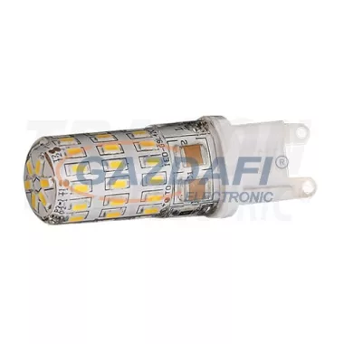 TRACON LG9S4W Szilikon házas LED fényforrás 230VAC, 4W, 2700K, G9, 300lm, 360°, EEI=A+