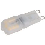 TRACON LG9X2,5NW LED fényforrás műanyag házban 230 VAC, 2,5 W,4000 K,G9,180 lm, 270°, EEI=