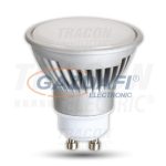   TRACON LGU107WW Power LED fényforrás 230VAC, 7W, 2700K, GU10, 450lm, 40°