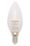 TRACON LGY7W Gyertya burájú LED fényforrás, tejüveg 230 V, 50 Hz, 7 W, 2700 K, E14, 600 lm, 180°, EEI=F