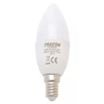   Bec Led lumanare alb TRACON LGY8W LED  230V, 50 Hz, 8W, 2700K, E14, 570lm, 250°