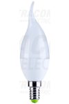 TRACON LGYF5NW Candlestick Windproof LED Light Source, Milk Glass 230V, 50Hz, 5W, 4000K, E14, 380lm, 250 °
