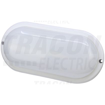   TRACON LHDO12NW Műanyag házas LED hajólámpa, ovális forma 230 VAC, 50 Hz, 12 W, 960 lm, 4000 K, IP44, EEI=G