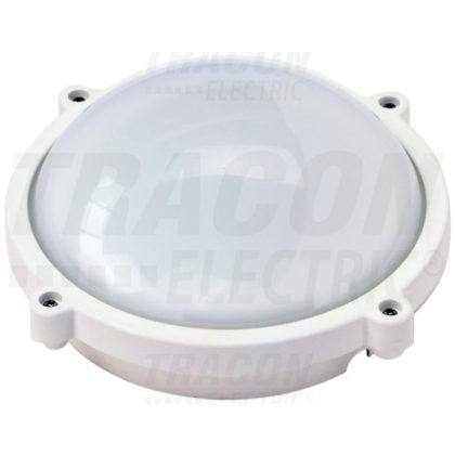   TRACON LHIPK8W Shielded LED boat light with plastic cover, round shape 230 VAC, 50 Hz, 8 W, 640 lm, 4000 K, IP65, EEI = A +