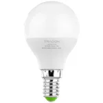   TRACON LMG457NW Gömb burájú LED fényforrás 230 V, 50 Hz, E14, 7 W, 600 lm,200°, 4000 K, EEI=F