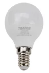 TRACON LMGS455NW Gömb burájú LED fényforrás SAMSUNG chippel 230V,50Hz,5W,4000K,E14,460 lm,180°,G45,SAMSUNG chip, EEI=F