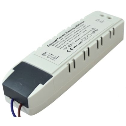   TRACON LPCC48W110D Dimmelhető LED meghajtó 48 W-os panelekhez250 VAC, 0,23 A / 30-40 VDC, 1050 mA, 1-10 V