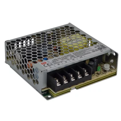TRACON LRS-75-12 Fém házas LED meghajtó szalagokhoz, szabályozható DC kimenet 85-264 VAC /