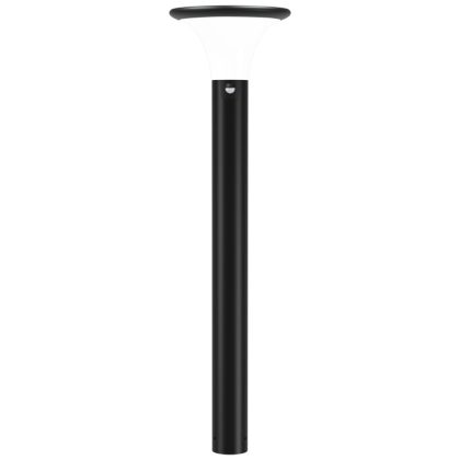   TRACON LSDA10W Napelemes LED állólámpa mozgásérzékelővel, fekete 10 W, 3000/4000/6000 K, 1000 lm, 77 cm, IP65, 3,7 V, 3,6 Ah