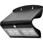   TRACON LSLBB7W Napelemes LED fali világítótest mozgásérzékelővel, fekete 6,8 W, 4000 K, 800 lm, IP65, 3,7 V, 4 Ah