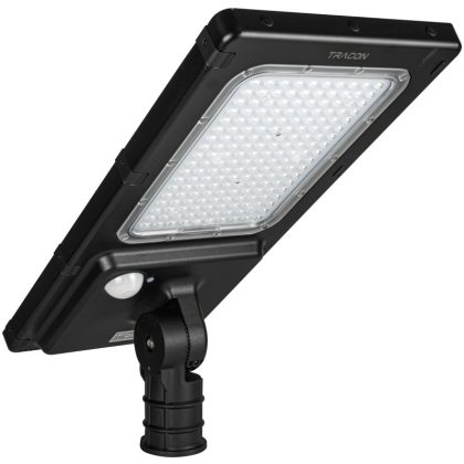   TRACON LSLSH60W Napelemes Hibrid LED utcai világítótest mozgásérzékelővel 60 W, 4000 K, 9600 lm, IP65, 12,8 V, 12 Ah