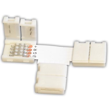 TRACON LSZTTRGB Forrasztás nélküli "T" gyorscsatlakozó RGB LED szalagokhoz W=10 mm, 4P